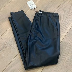 Zara gilrs leather pants